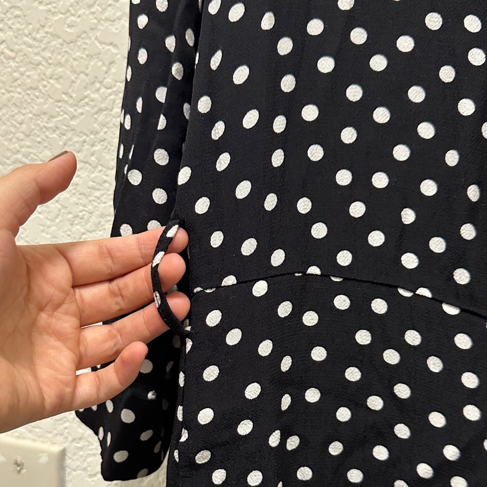 Zara Black and White Polka Dot Jumpsuit - Picture 6 of 6